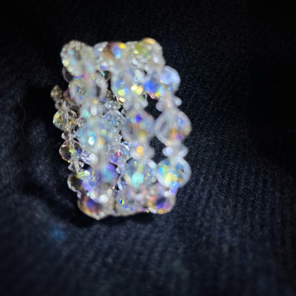 Crystal Beaded Bracelet vintage - Picture 12 of 17